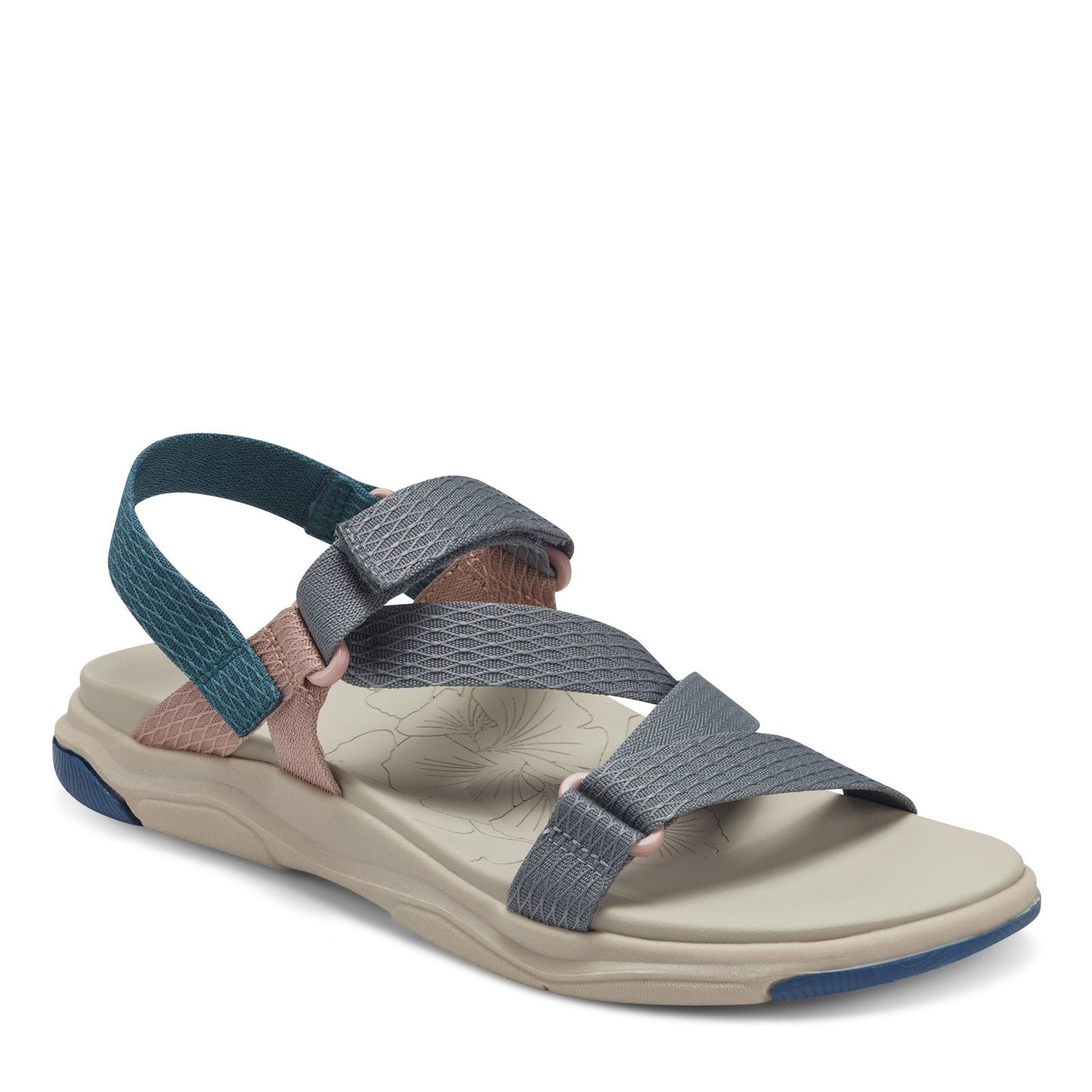 Peltz Shoes Women's Earth Origins Veda Sandal GRAY 258155-024