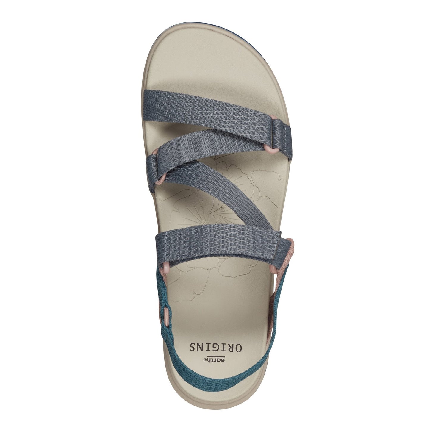 Peltz Shoes Women's Earth Origins Veda Sandal GRAY 258155-024