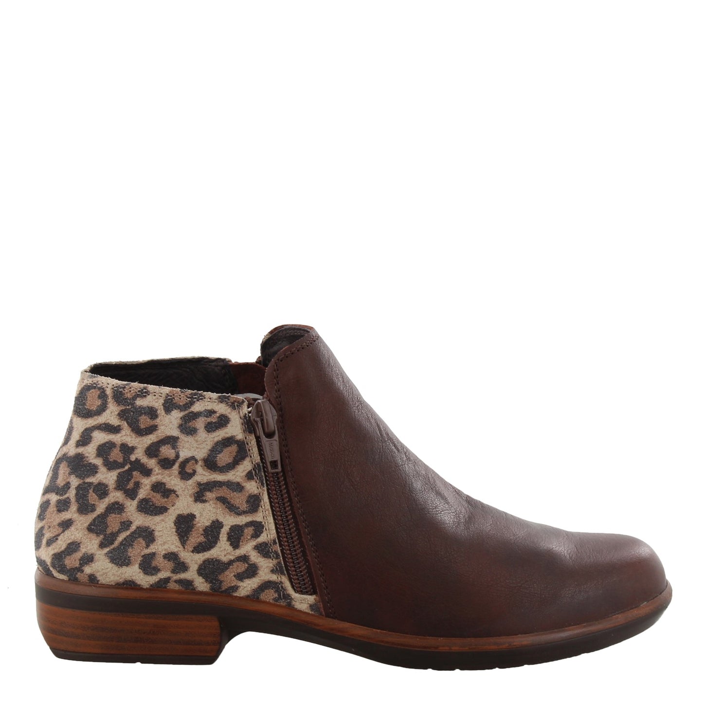 Peltz Shoes Women's Naot Helm Boot Brown LEOPARD 26030-SIL