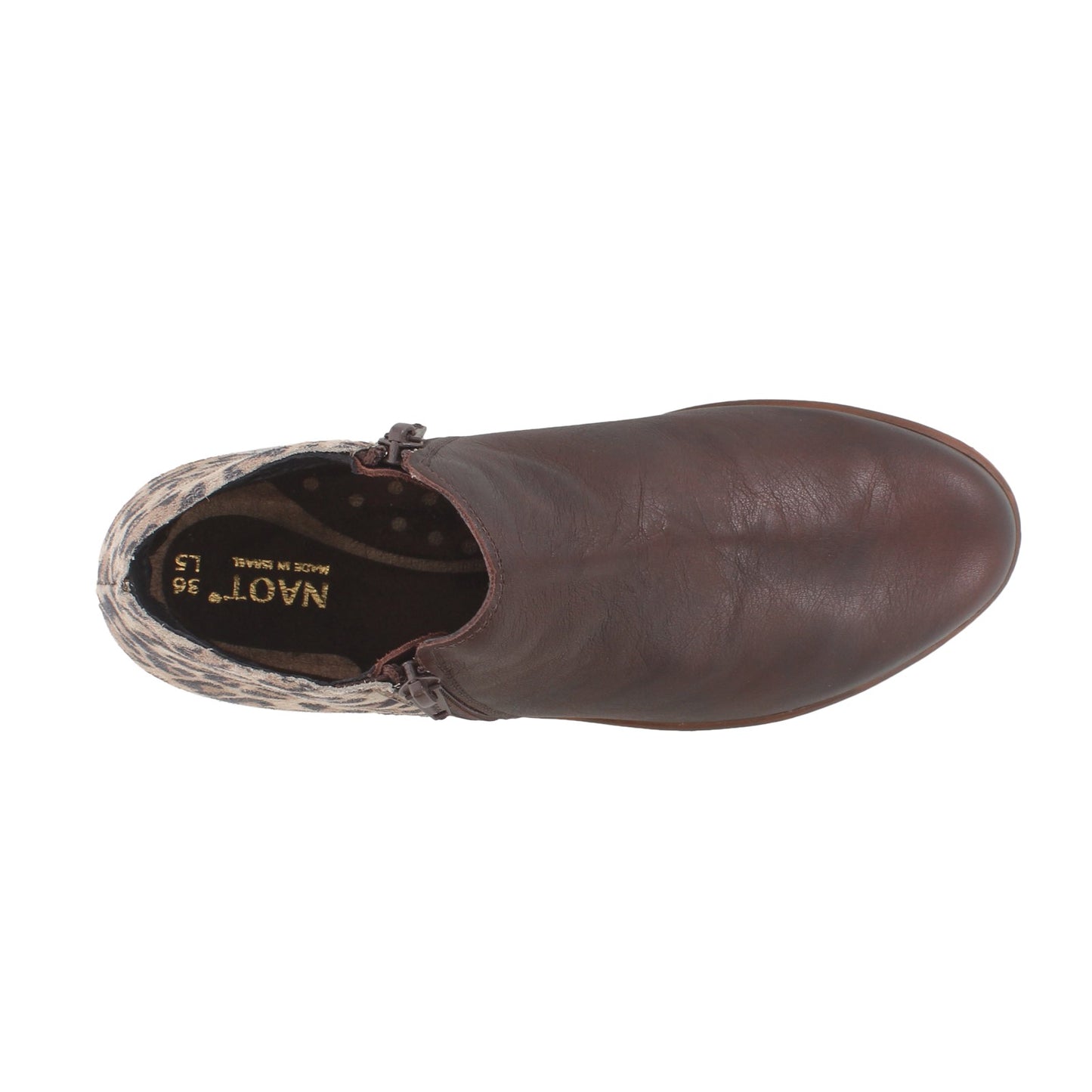 Peltz Shoes Women's Naot Helm Boot Brown LEOPARD 26030-SIL