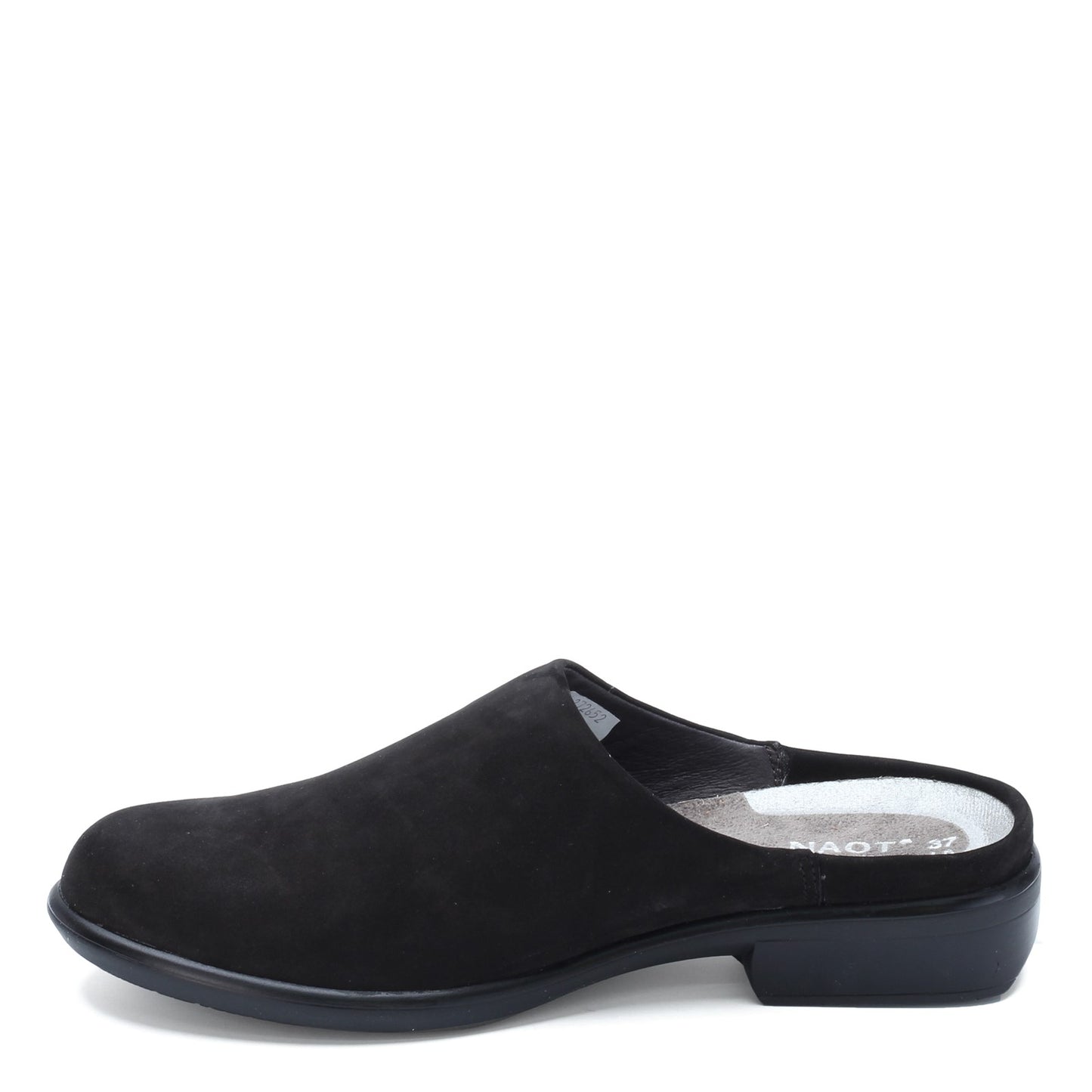 Peltz Shoes Women's Naot Lodos Mule Black NUBUCK 26049-B12