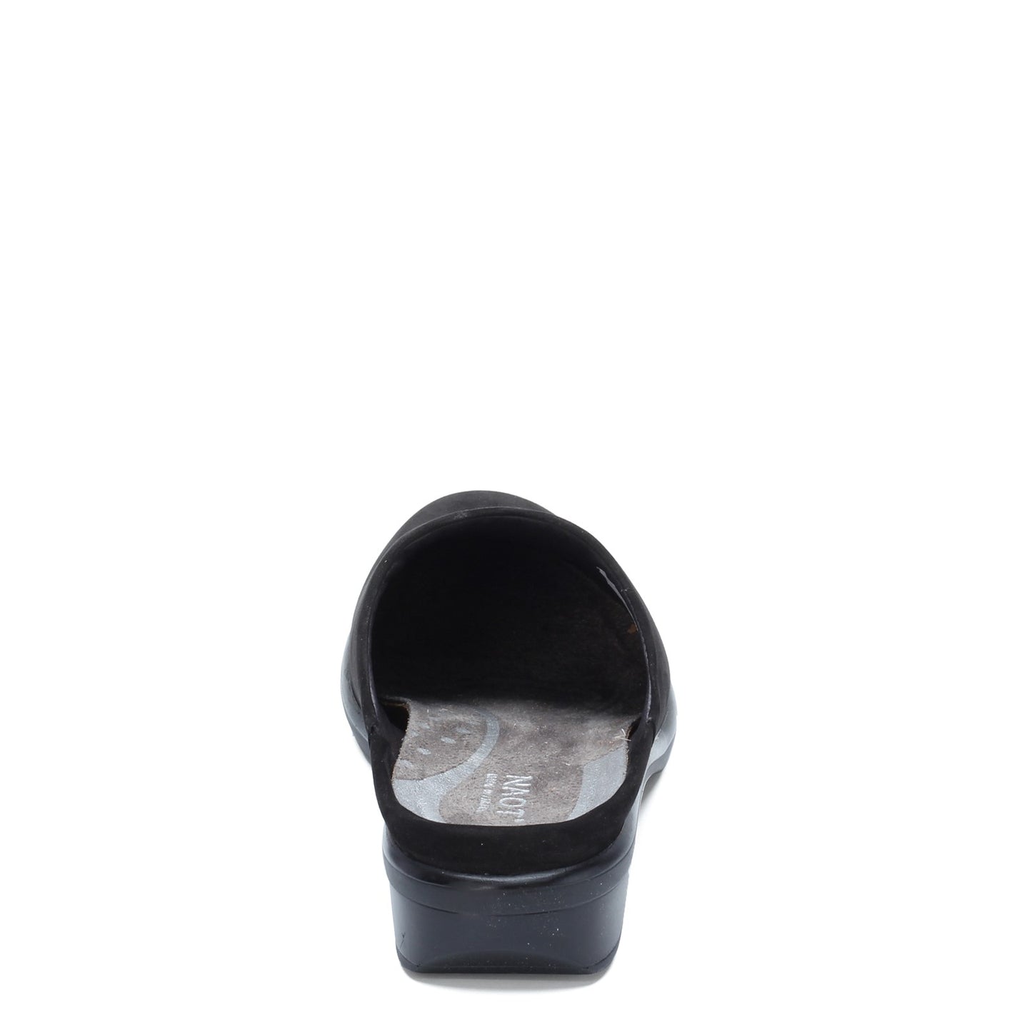 Peltz Shoes Women's Naot Lodos Mule Black NUBUCK 26049-B12