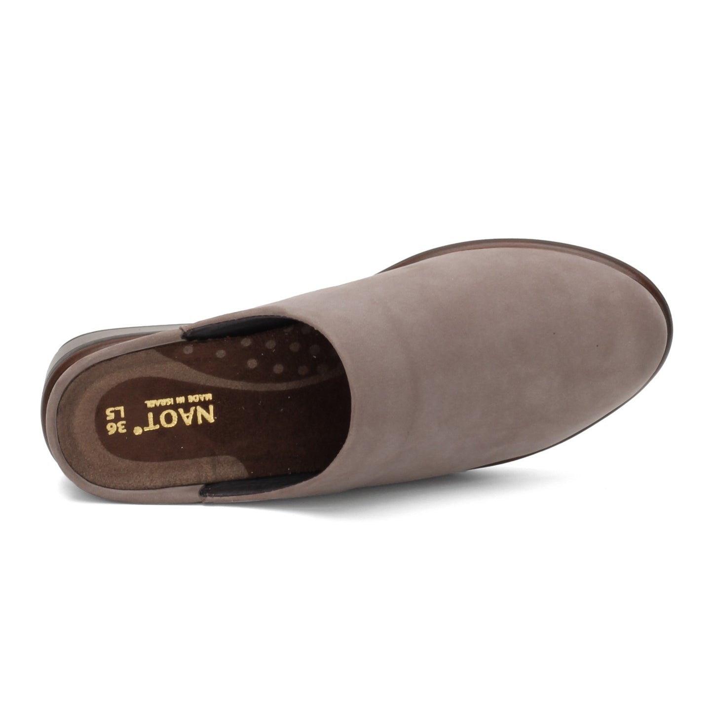 Peltz Shoes Women's Naot Lodos Mule SHITAKE Taupe 26049-E52