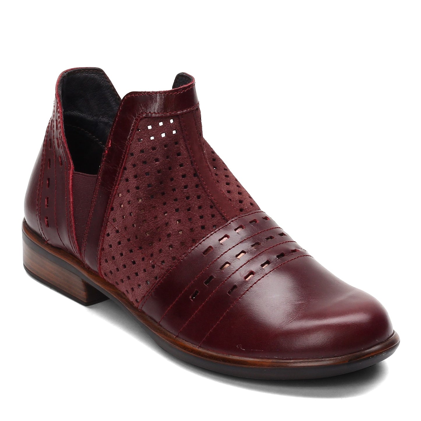 Peltz Shoes Women's Naot Rivotra Bootie BURGUNDY Suede 26061-RCY