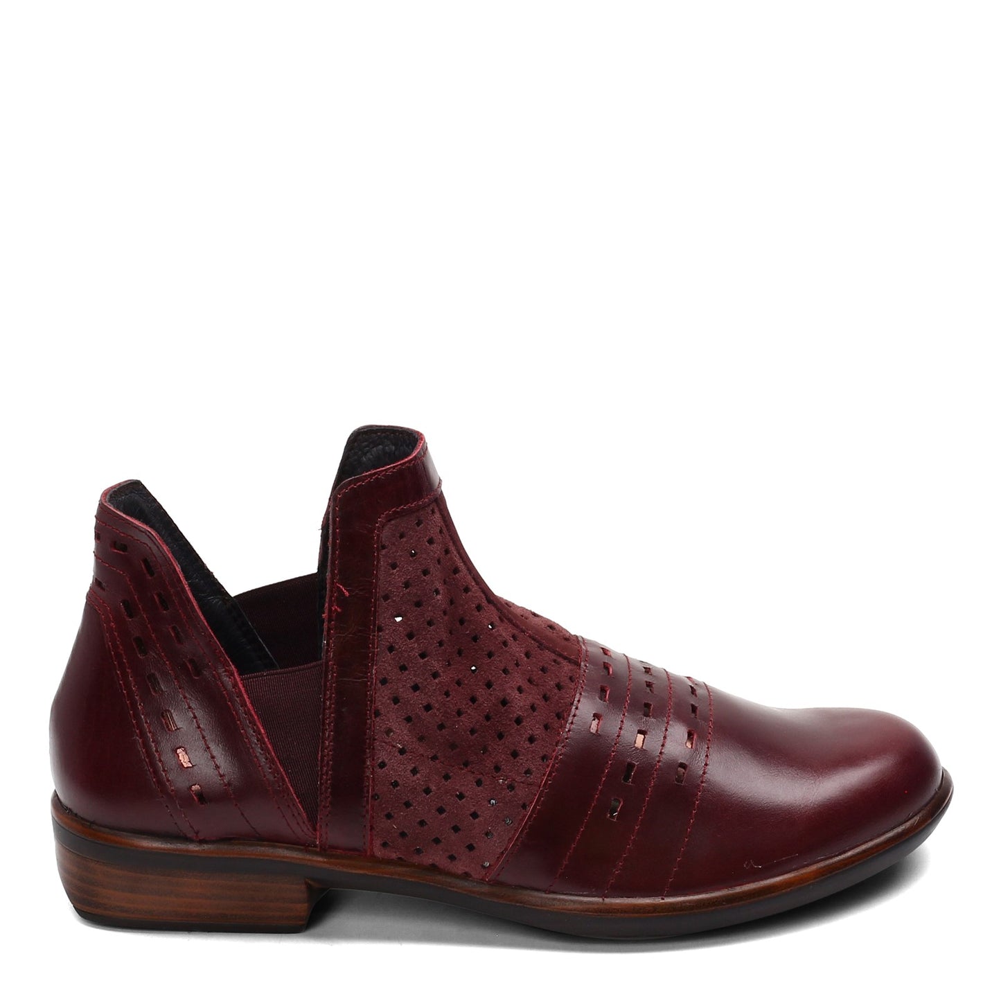 Peltz Shoes Women's Naot Rivotra Bootie BURGUNDY Suede 26061-RCY
