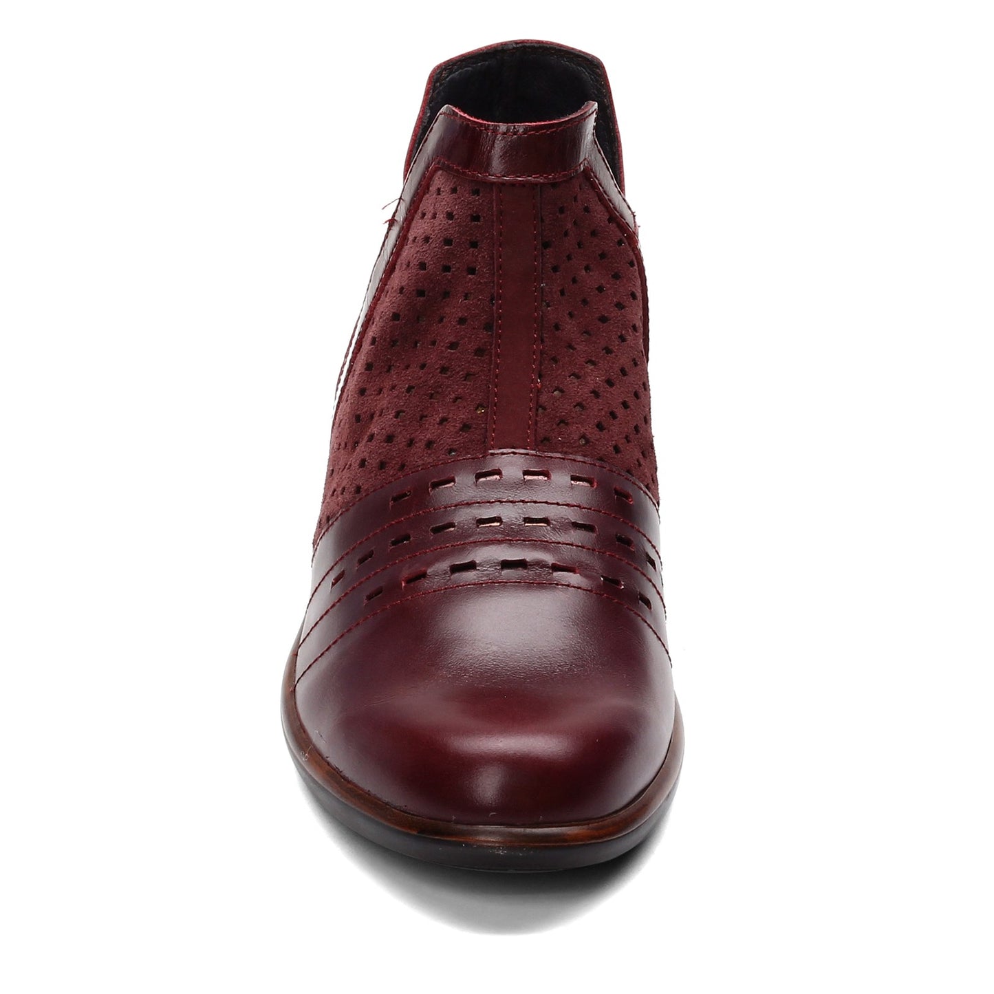 Peltz Shoes Women's Naot Rivotra Bootie BURGUNDY Suede 26061-RCY