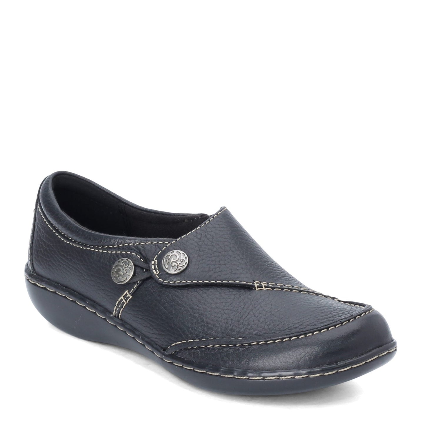 Peltz Shoes Women's Clarks Ashland Lane Q Slip-On BLACK 26063064