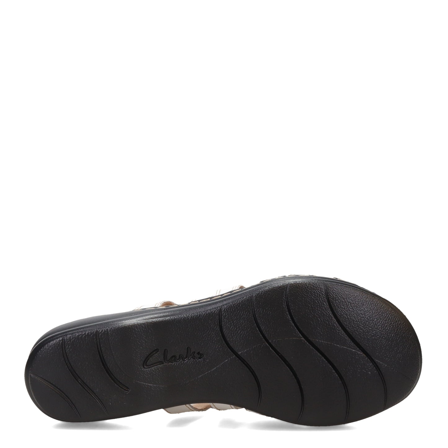 Peltz Shoes Women's Clarks Lesia Cacti Slide Sandals WHITE 26109039