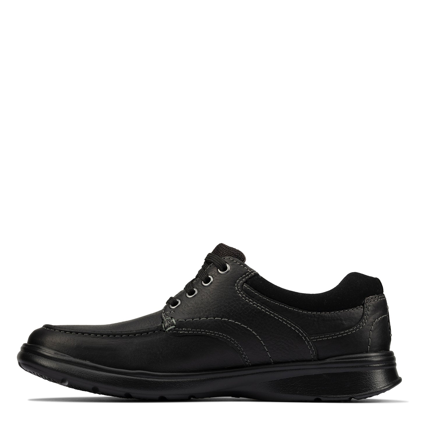 Peltz Shoes Men's Clarks Cotrell Edge Lace up Shoe BLACK 26120211