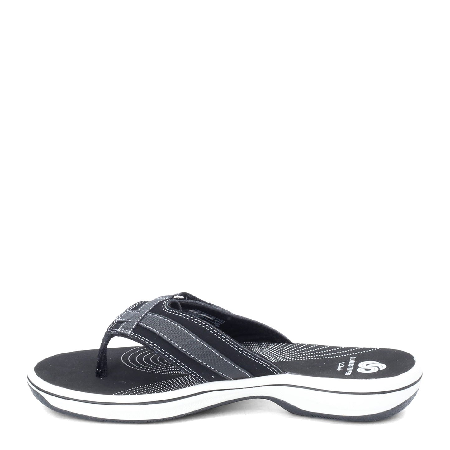 Peltz Shoes Women's Clarks Breeze Sea Sandal BLACK 26125505