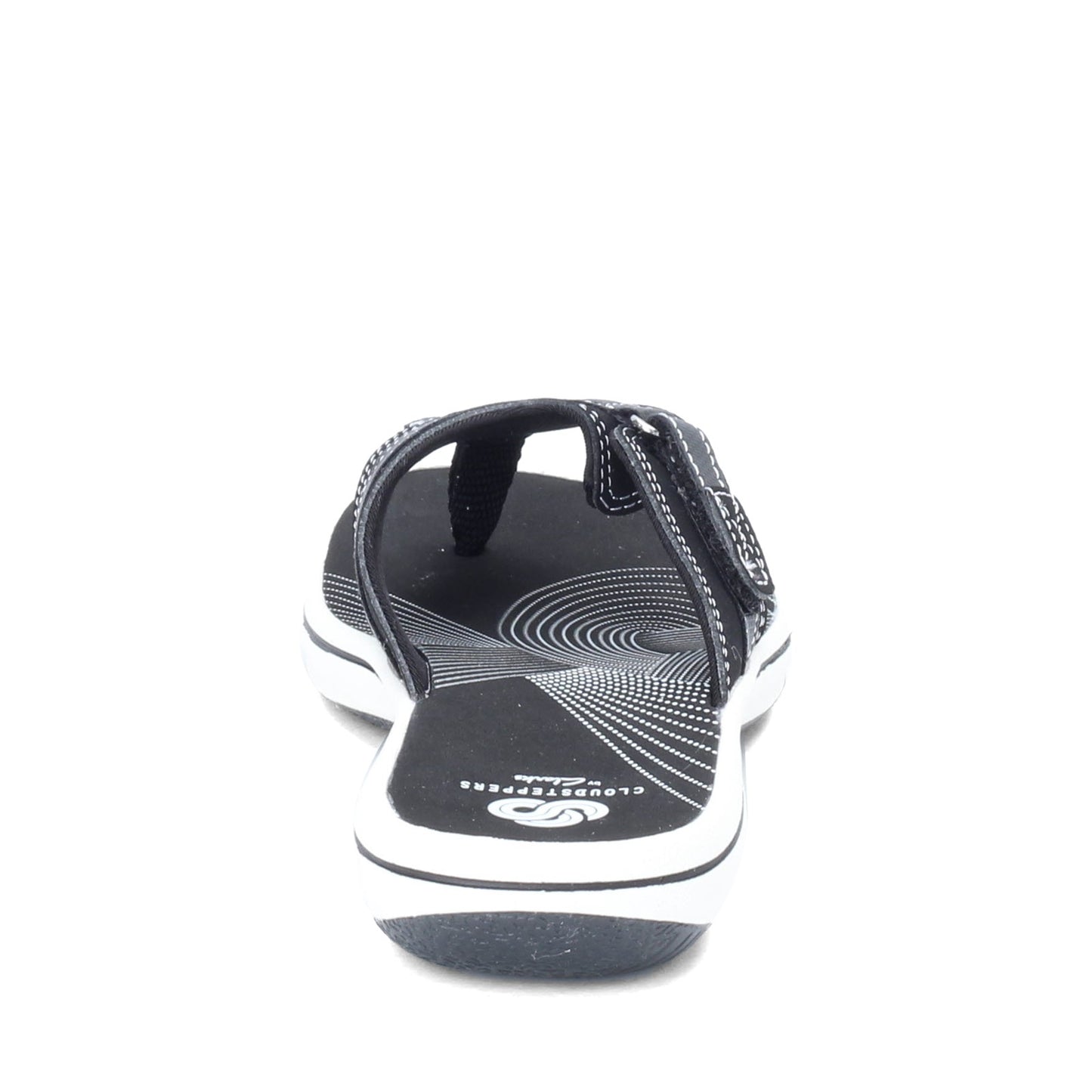 Peltz Shoes Women's Clarks Breeze Sea Sandal BLACK 26125505