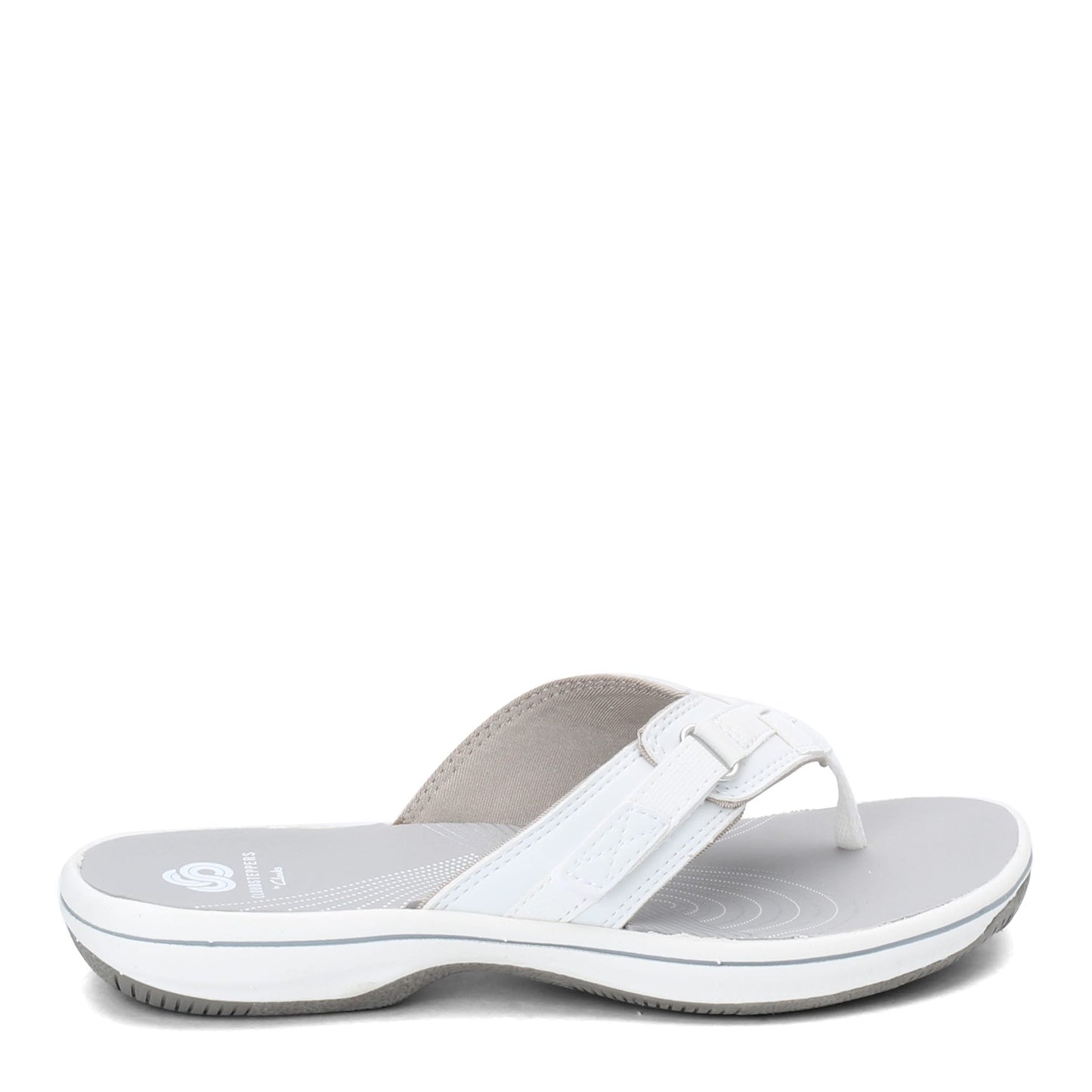 Peltz Shoes Women's Clarks Breeze Sea Sandal WHITE 26125508