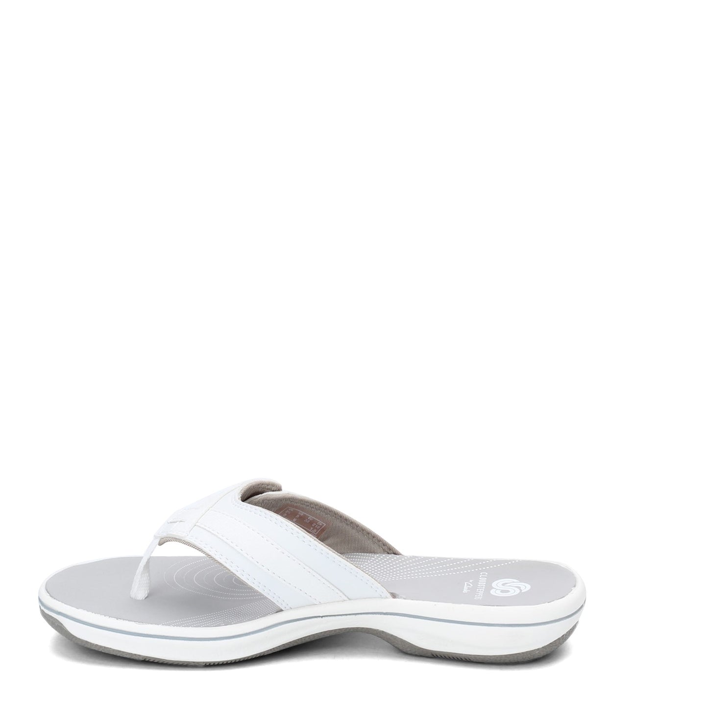 Peltz Shoes Women's Clarks Breeze Sea Sandal WHITE 26125508
