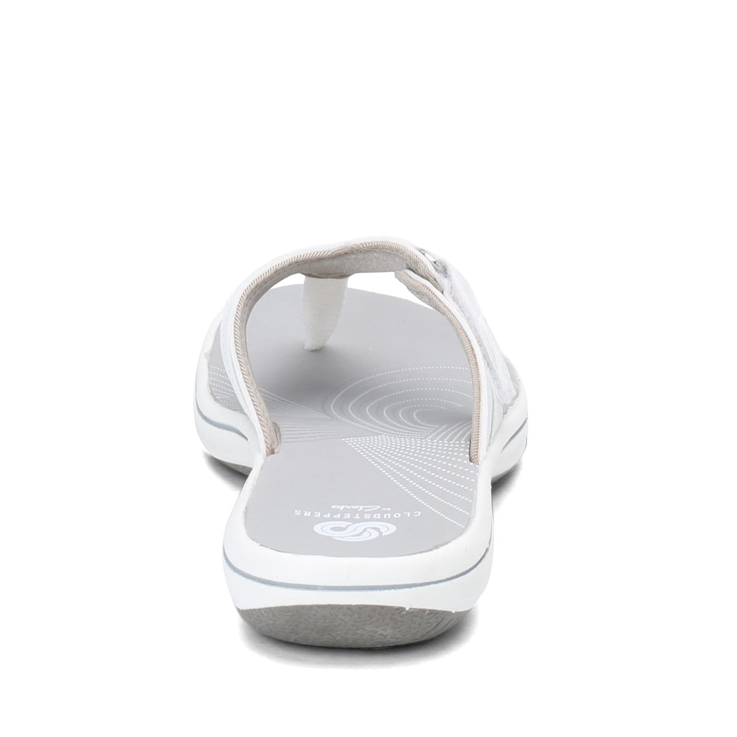 Peltz Shoes Women's Clarks Breeze Sea Sandal WHITE 26125508