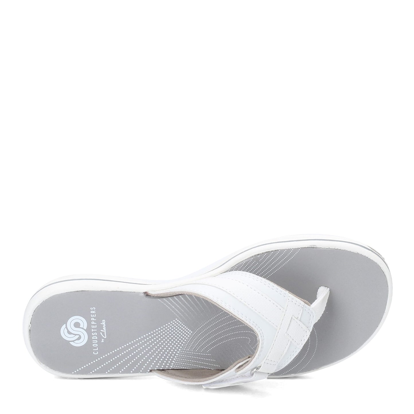 Peltz Shoes Women's Clarks Breeze Sea Sandal WHITE 26125508