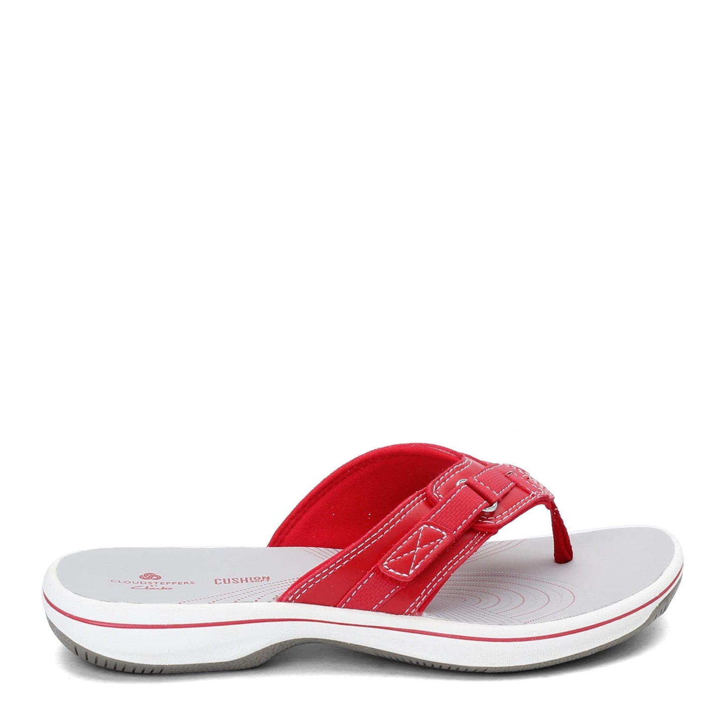 Peltz Shoes Women's Clarks Breeze Sea Sandal RED 26125718