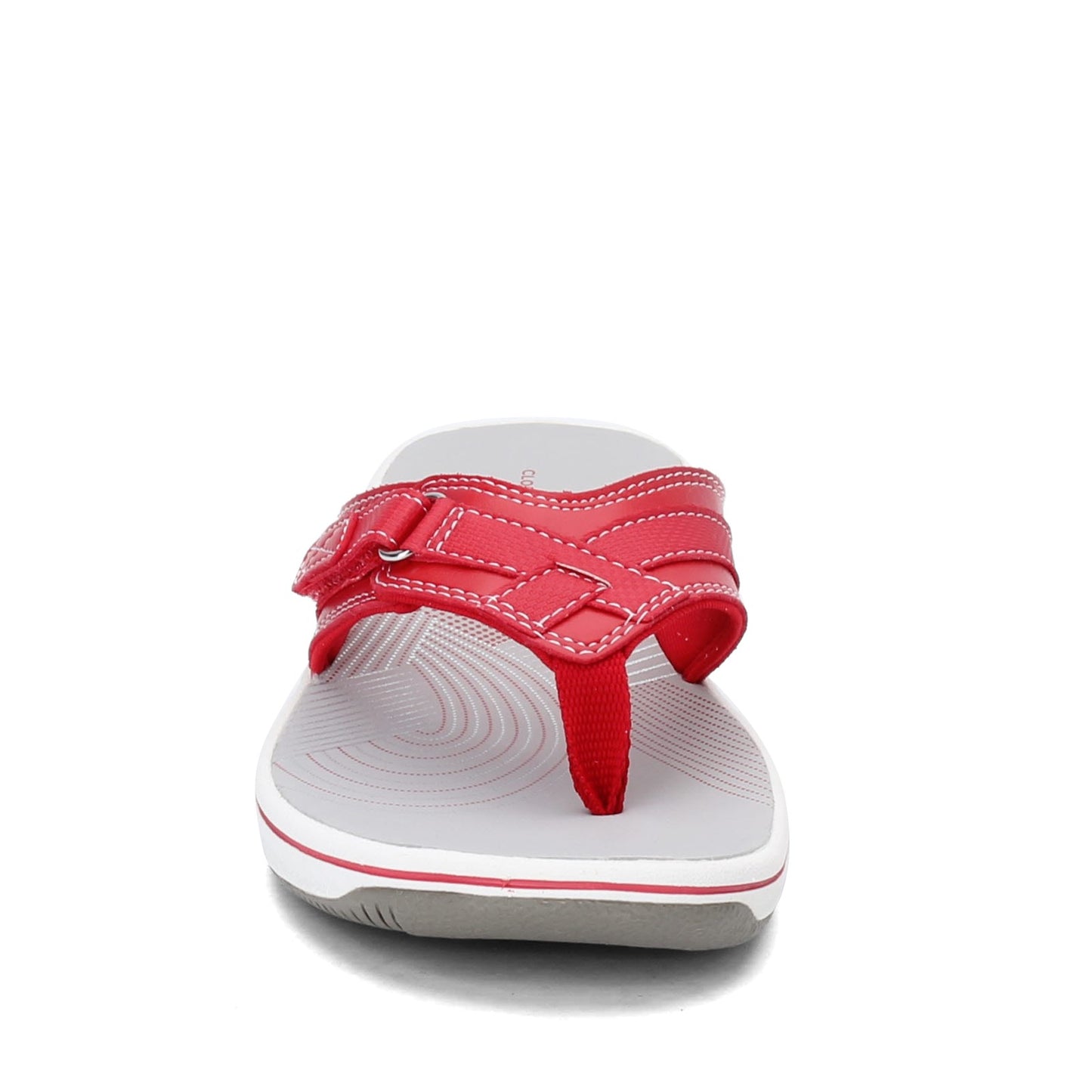 Peltz Shoes Women's Clarks Breeze Sea Sandal RED 26125718