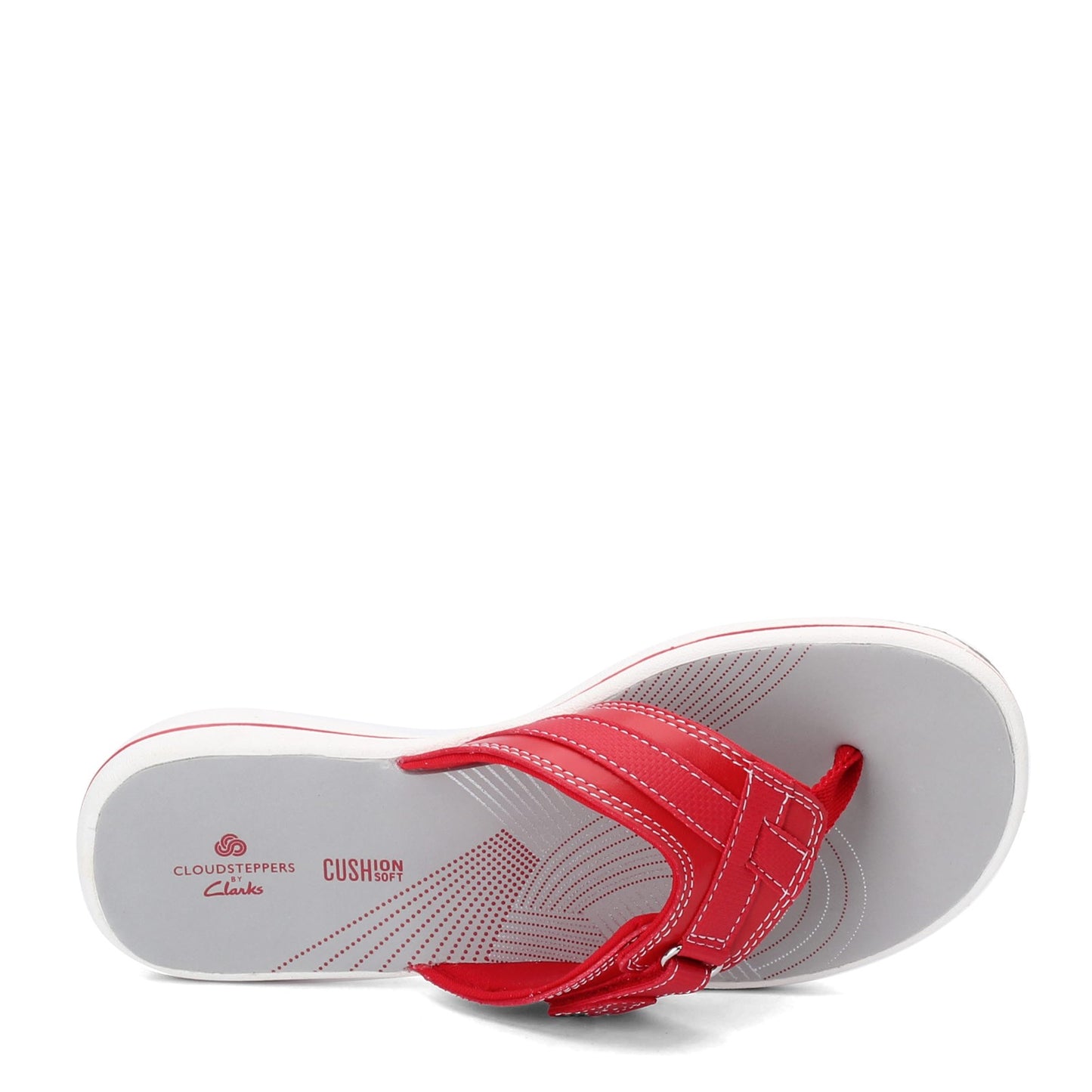 Peltz Shoes Women's Clarks Breeze Sea Sandal RED 26125718