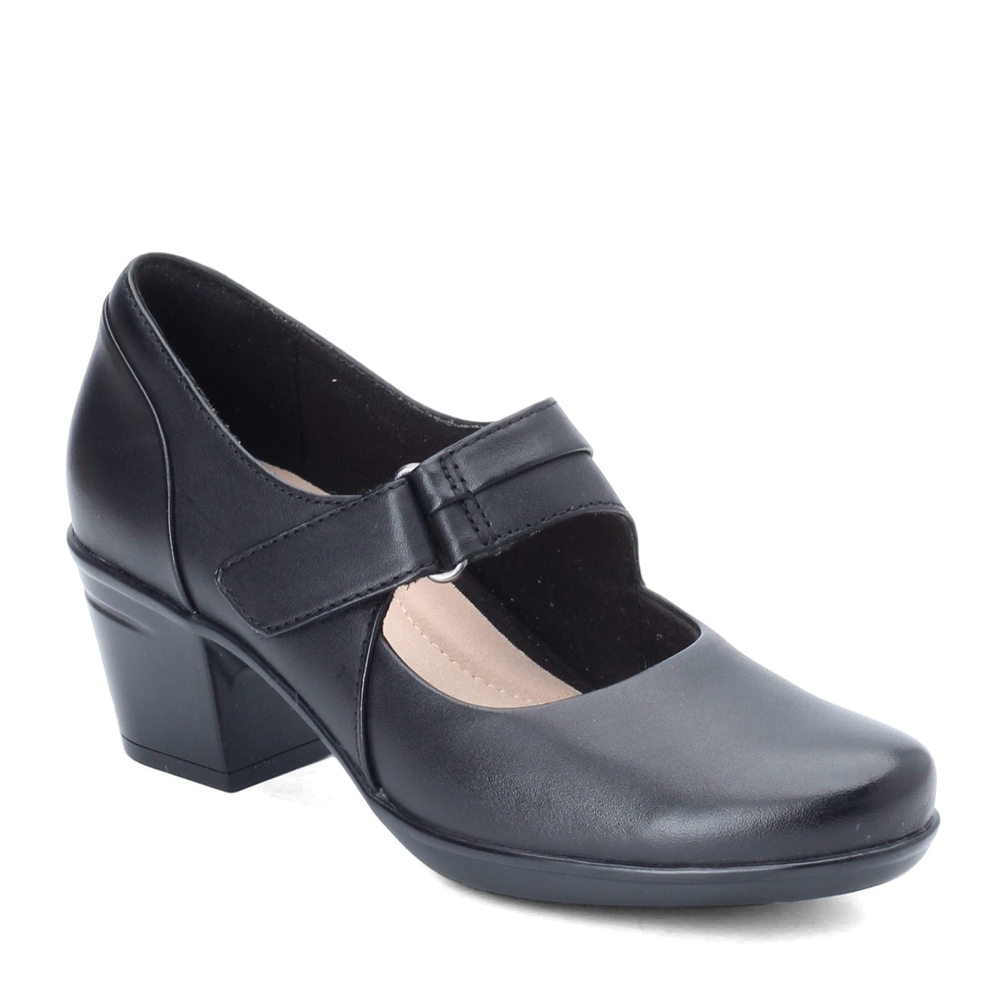 Peltz Shoes Women's Clarks Emslie Lulin Pump BLACK 26129221