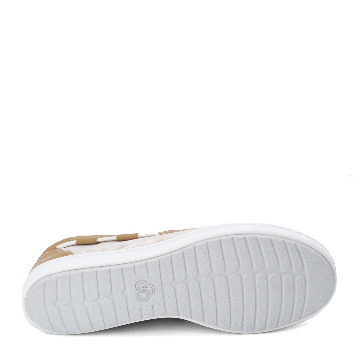 Peltz Shoes Women's Clarks Step Glow Lite Boat Shoe WHITE 26141492