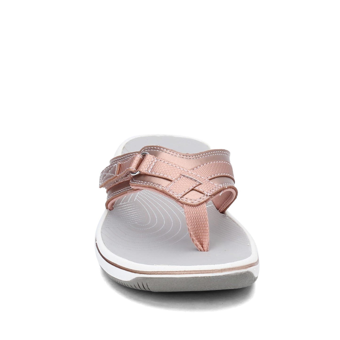 Peltz Shoes Women's Clarks Breeze Sea Sandal ROSE GOLD 26142608