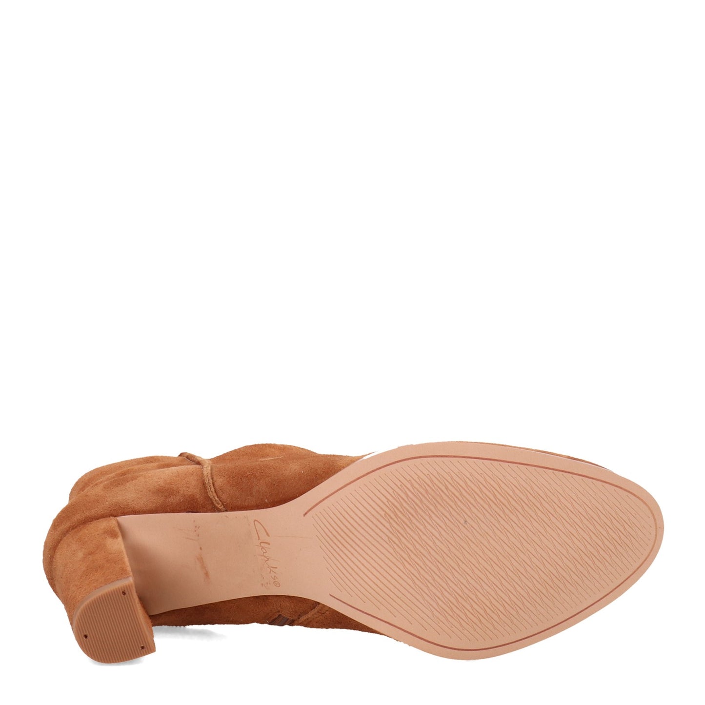 Peltz Shoes Women's Clarks Kaylin Fern 2 Boot TAN SUEDE 26151194