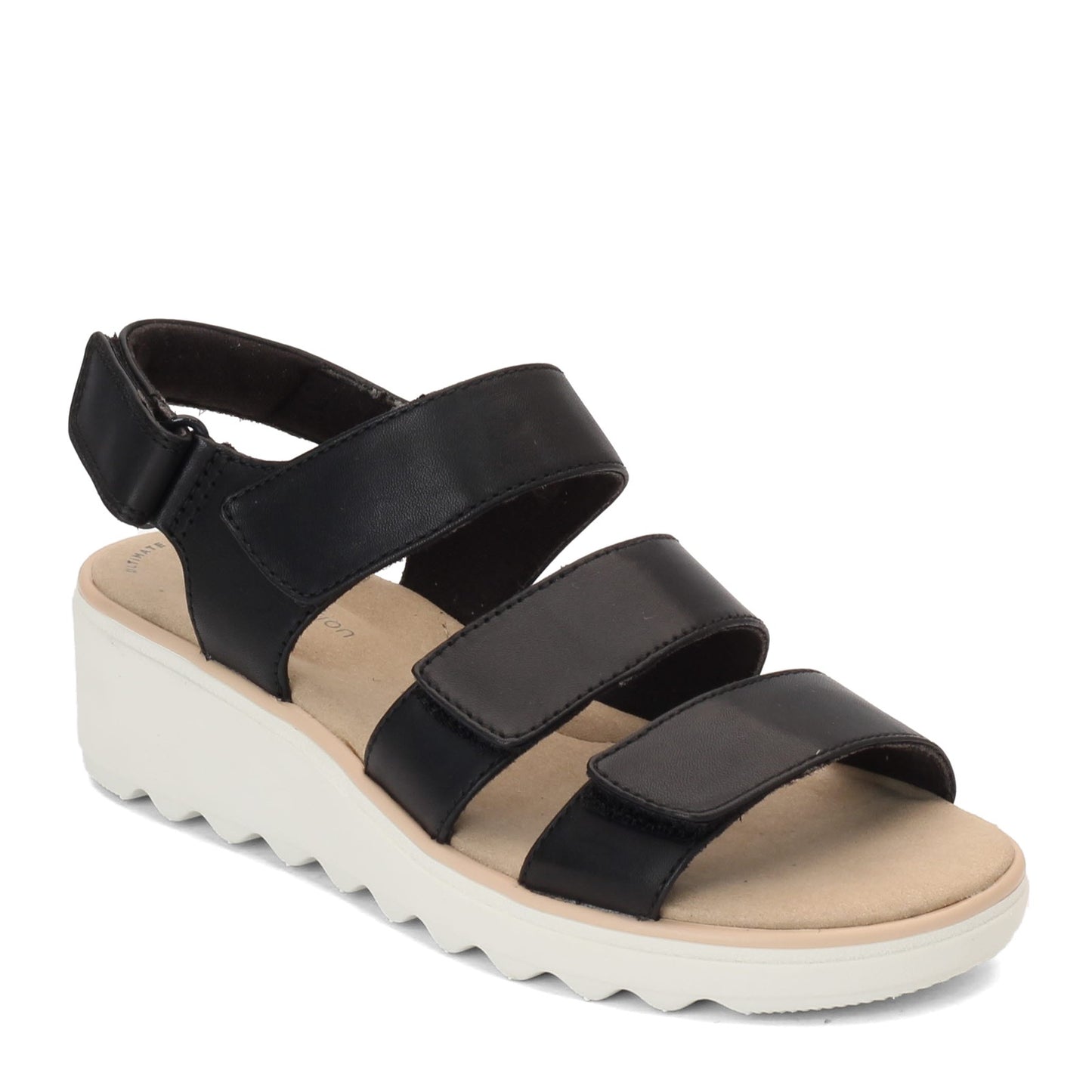 Peltz Shoes Women's Clarks Jillian Claire Sandal BLACK 26152897