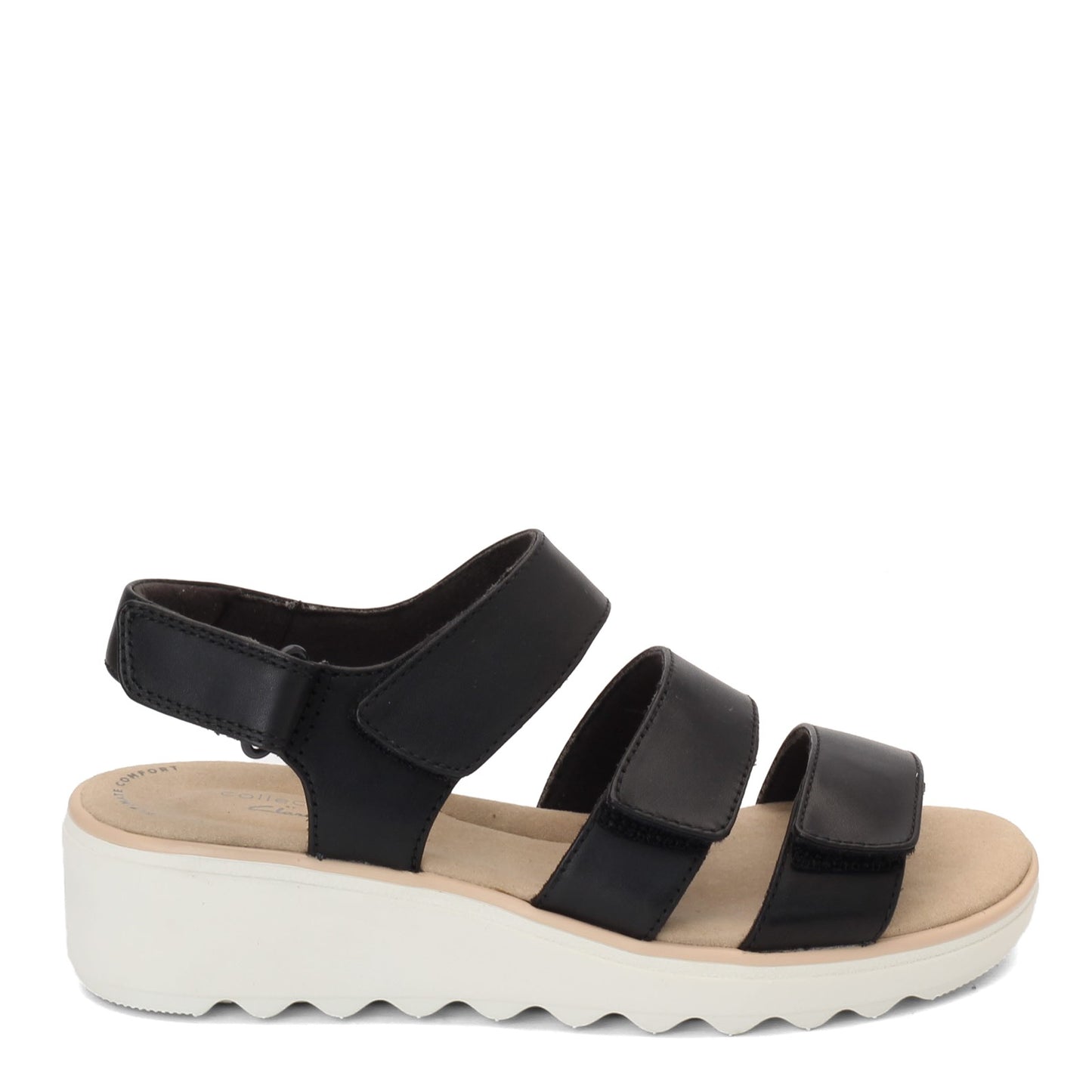 Peltz Shoes Women's Clarks Jillian Claire Sandal BLACK 26152897