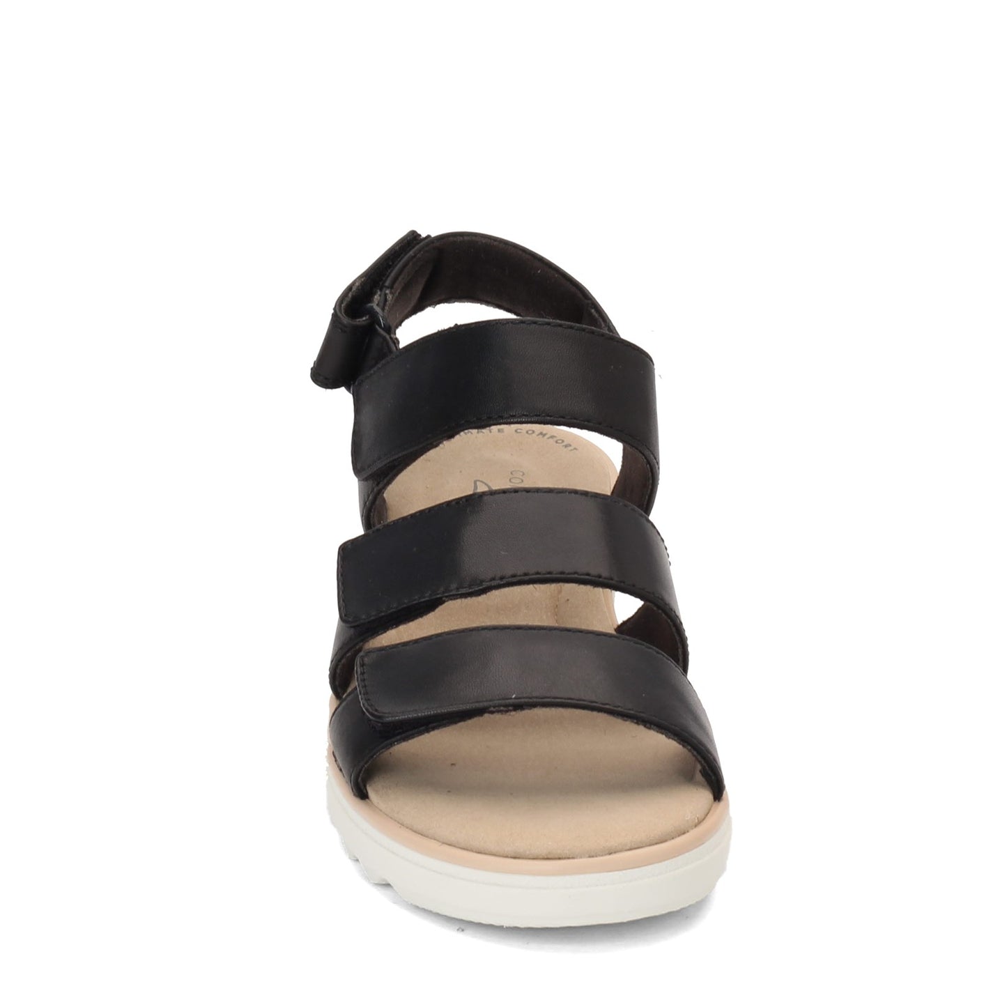 Peltz Shoes Women's Clarks Jillian Claire Sandal BLACK 26152897