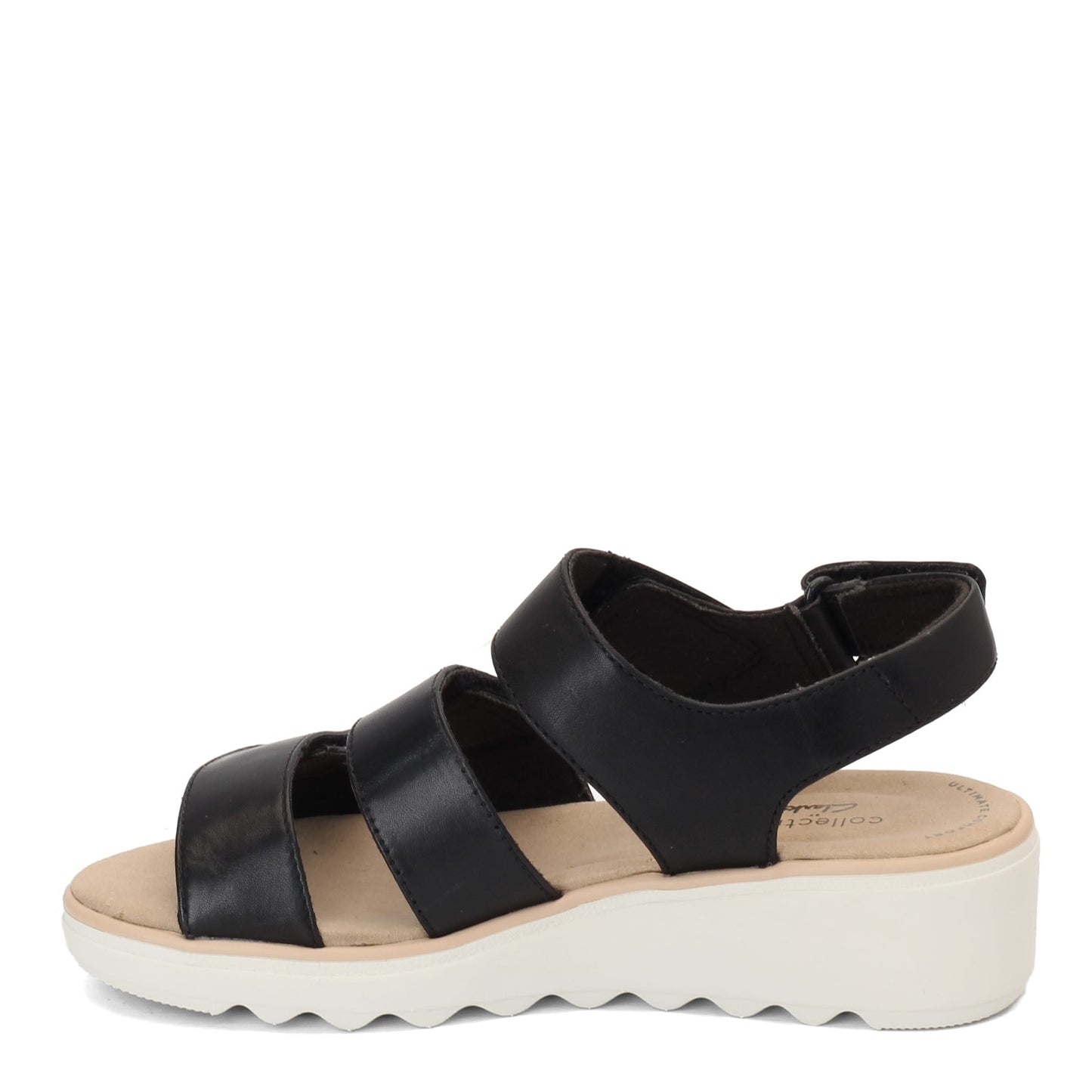 Peltz Shoes Women's Clarks Jillian Claire Sandal BLACK 26152897