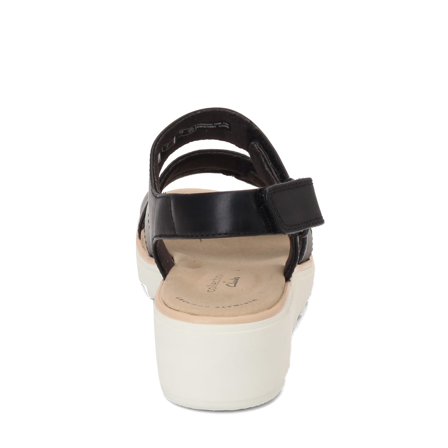 Peltz Shoes Women's Clarks Jillian Claire Sandal BLACK 26152897