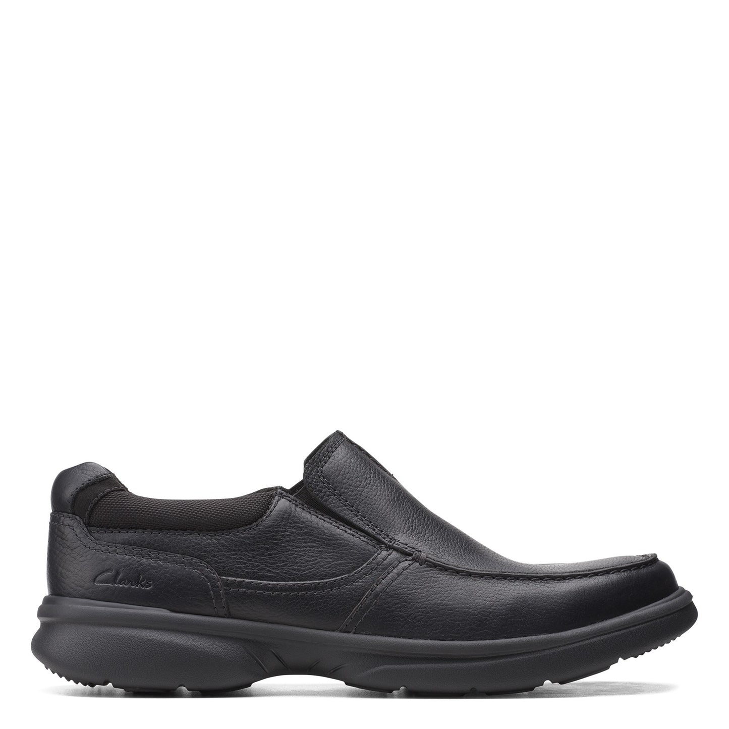 Peltz Shoes Men's Clarks Bradley Free Slip-On BLACK 26153160