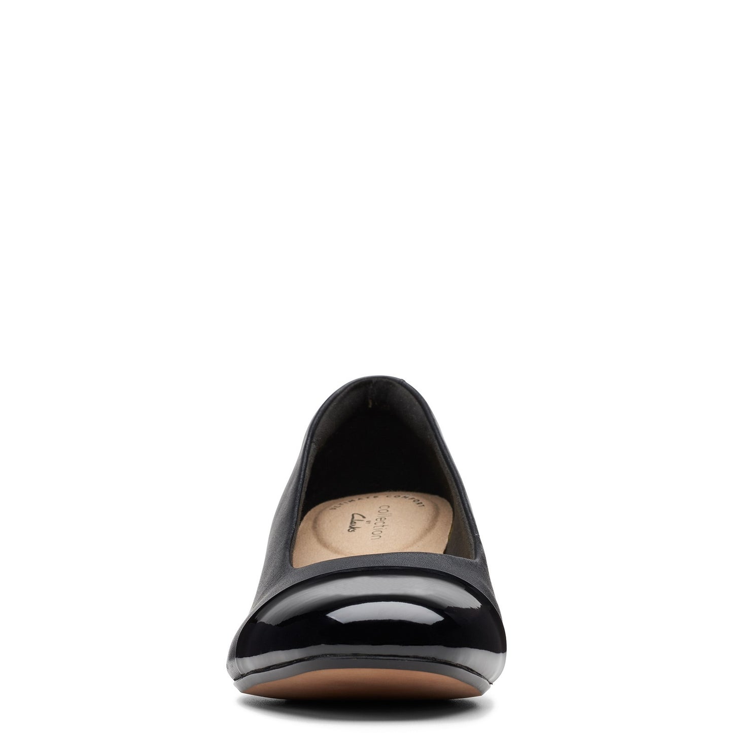 Peltz Shoes Women's Clarks Marilyn Sara Pump BLACK LEATHER 26153413