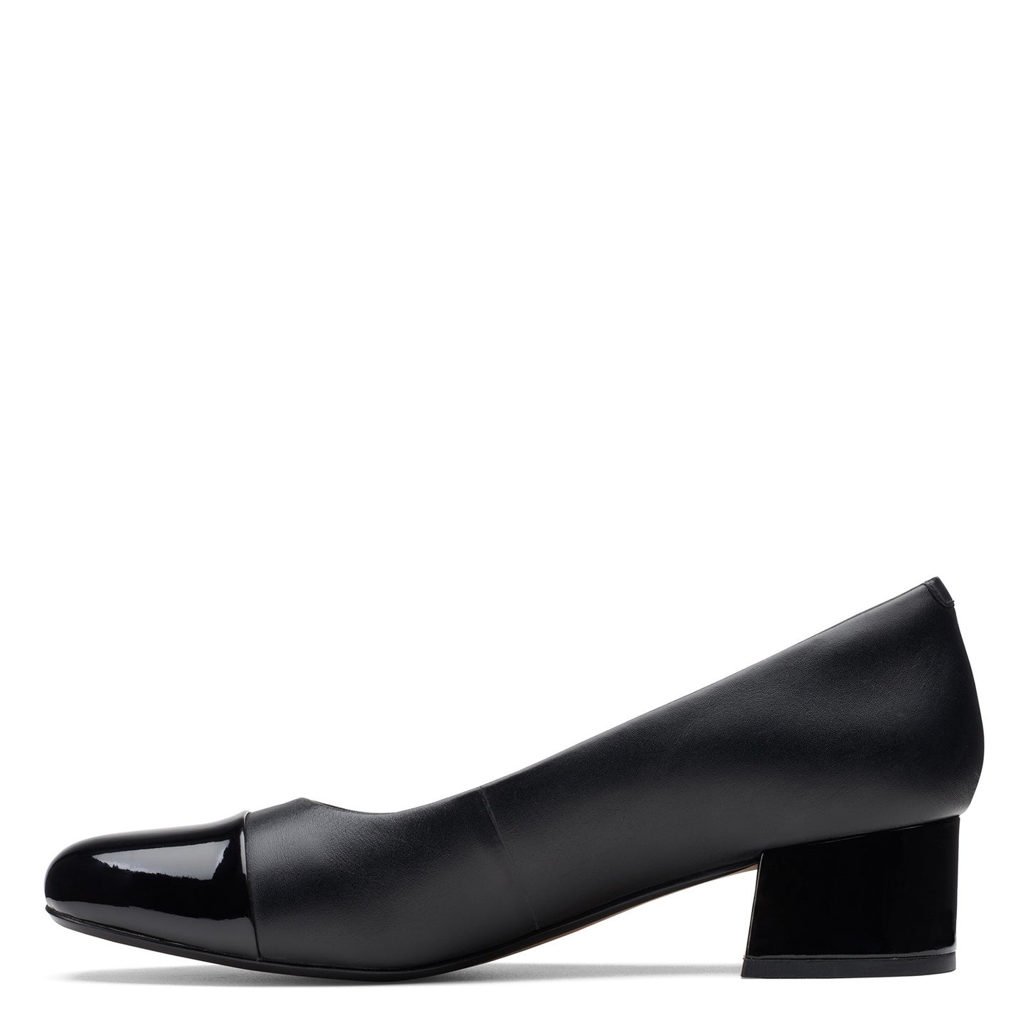 Peltz Shoes Women's Clarks Marilyn Sara Pump BLACK LEATHER 26153413