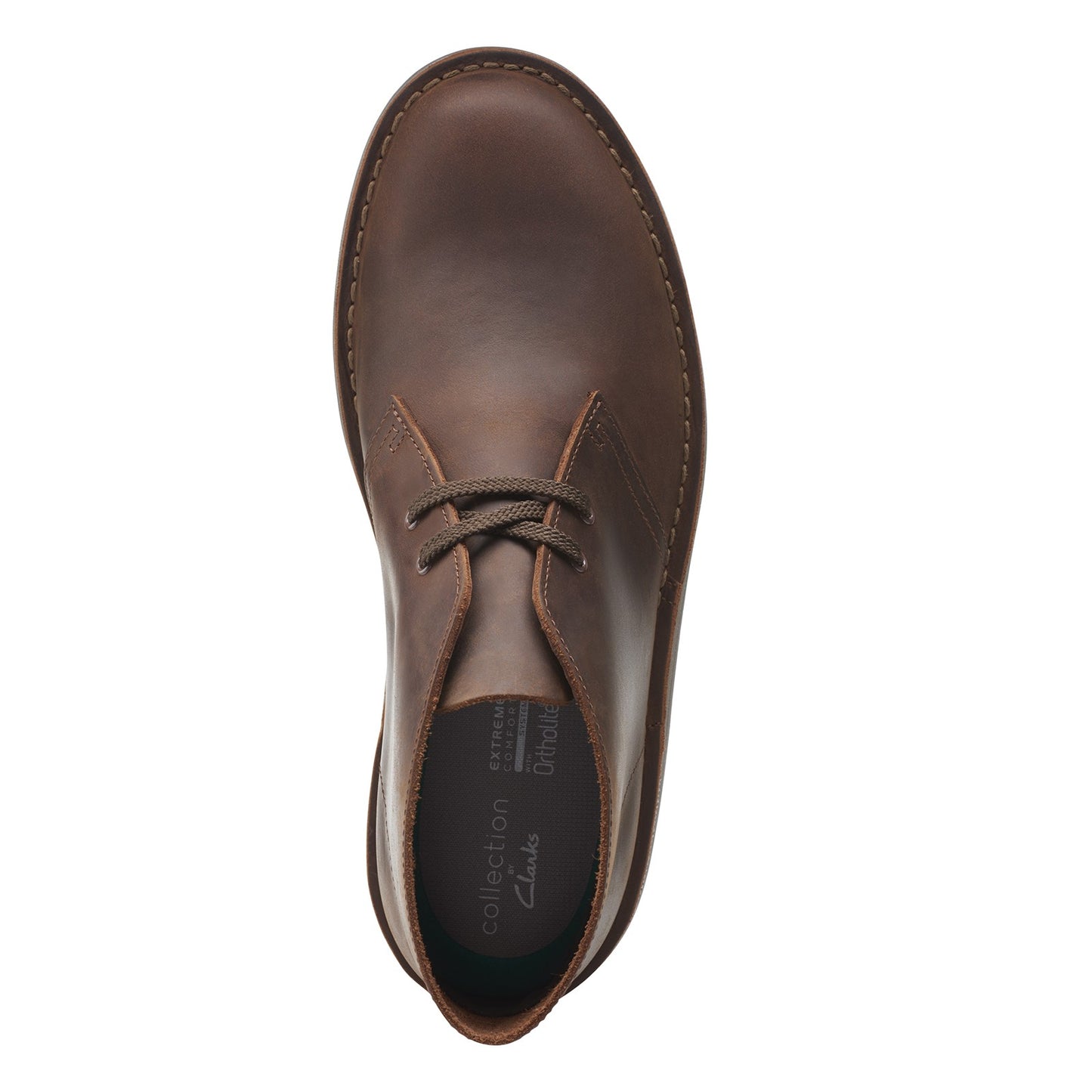 Peltz Shoes Men's Clarks Bushacre 3 Chukka Boot DARK BROWN 26153532