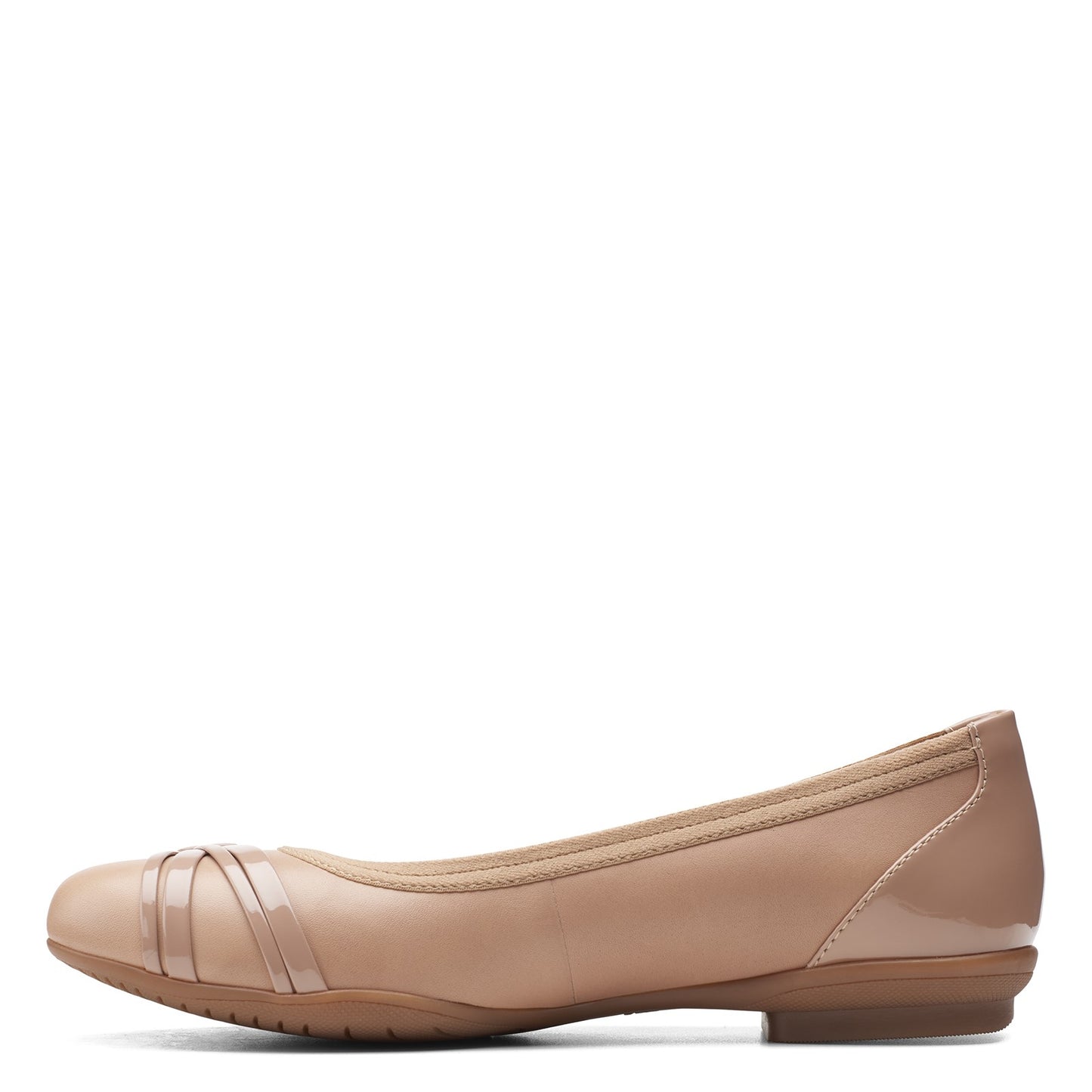 Peltz Shoes Women's Clarks Sara Tulip Flat PRALINE 26154353