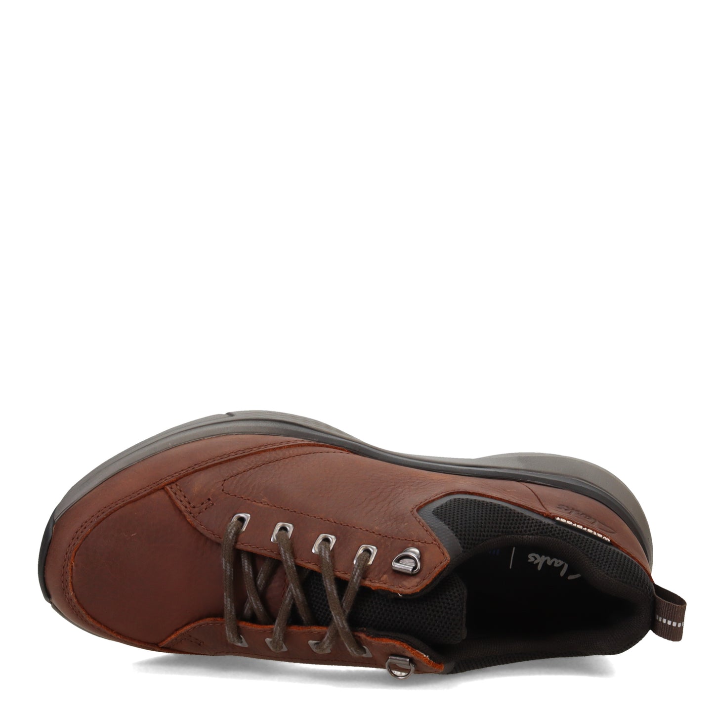Peltz Shoes Men's Clarks Wave 2.0 Vibe Oxford Brown 26155111