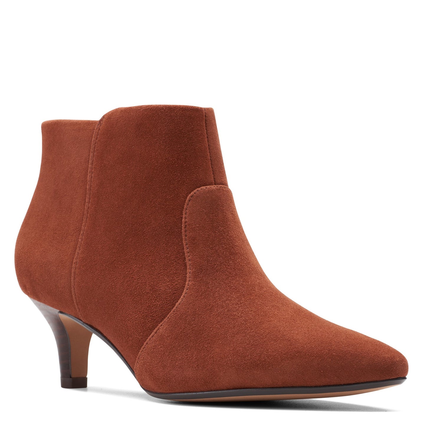 Peltz Shoes Women's Clarks Linvale Judith Boot MAHOGANY 26156805