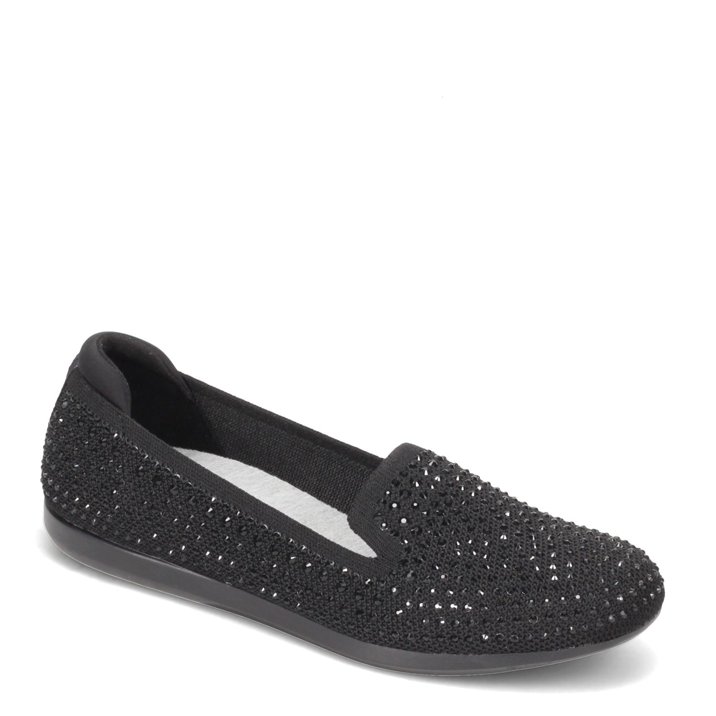 Peltz Shoes Women's Clarks Carly Dream Flat BLACK SPARKLE 26156915