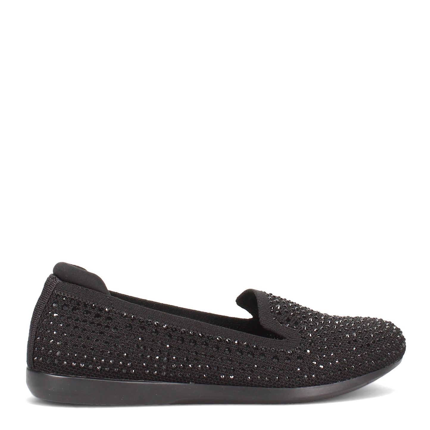 Peltz Shoes Women's Clarks Carly Dream Flat BLACK SPARKLE 26156915