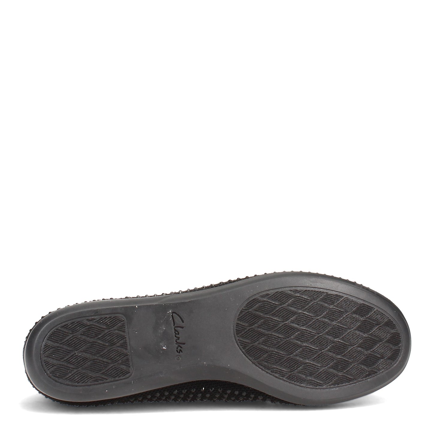 Peltz Shoes Women's Clarks Carly Dream Flat BLACK SPARKLE 26156915