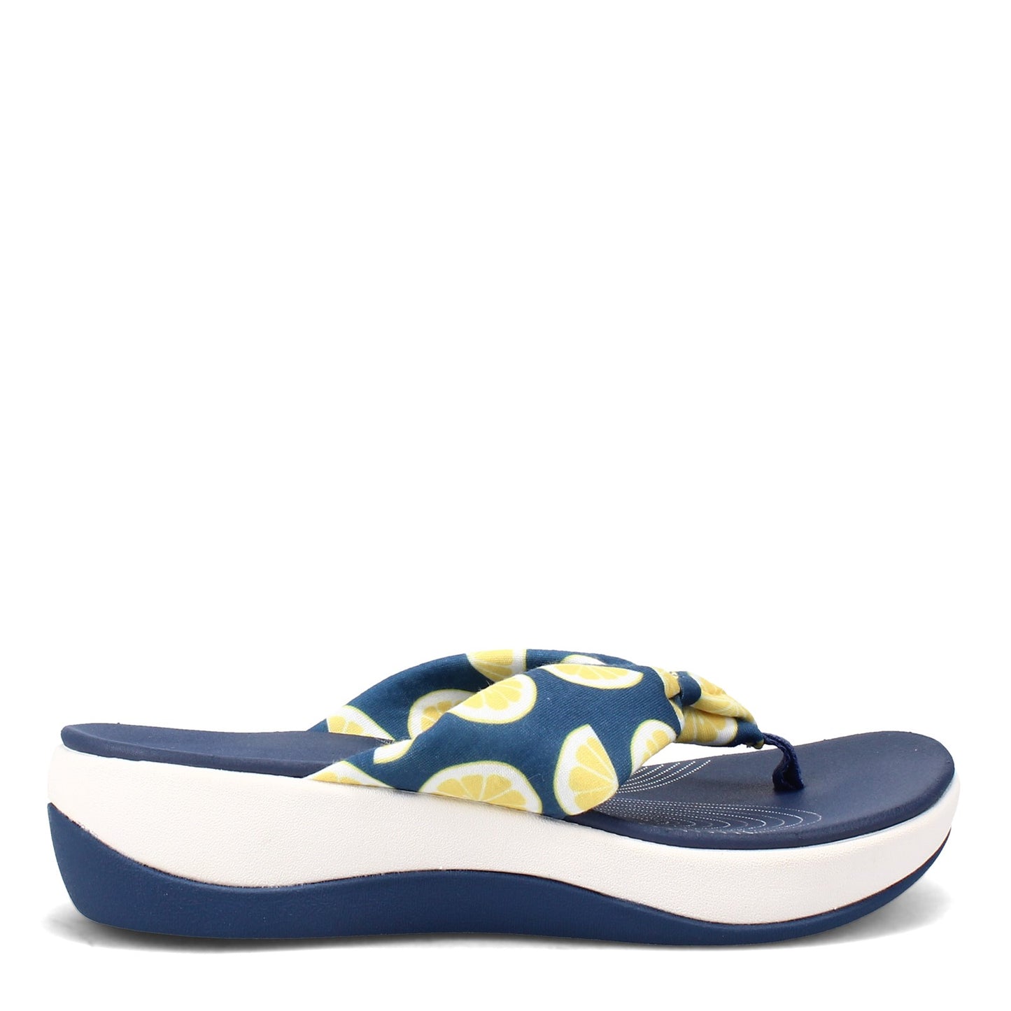 Peltz Shoes Women's Clarks Arla Glison Sandal BLUE YELLOW 26156950