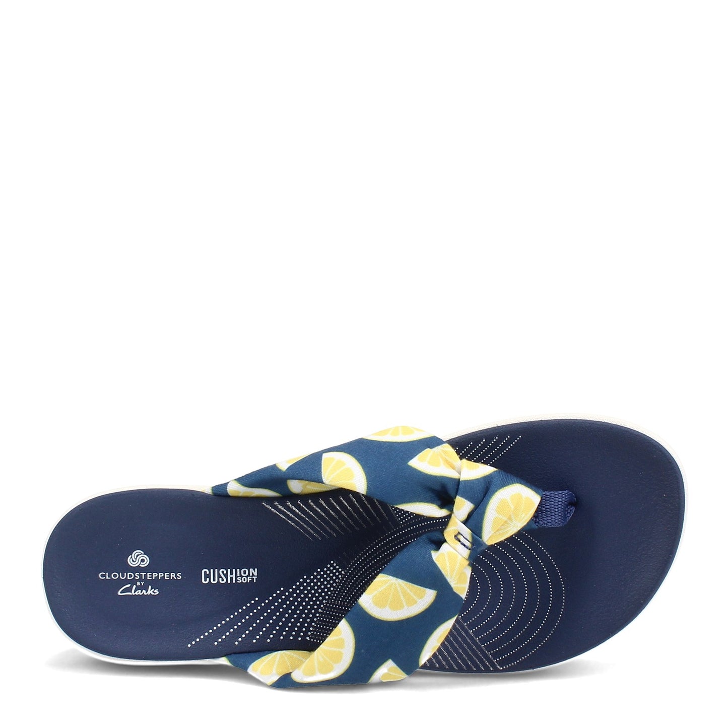 Peltz Shoes Women's Clarks Arla Glison Sandal BLUE YELLOW 26156950