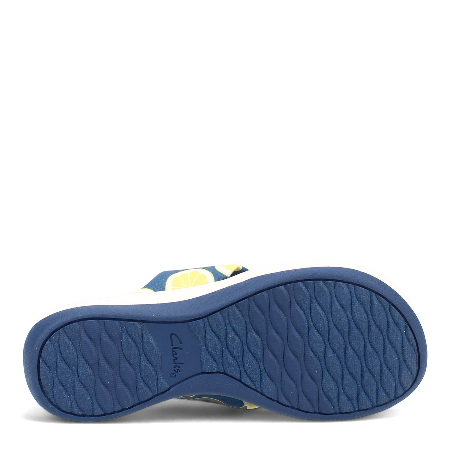 Peltz Shoes Women's Clarks Arla Glison Sandal BLUE YELLOW 26156950