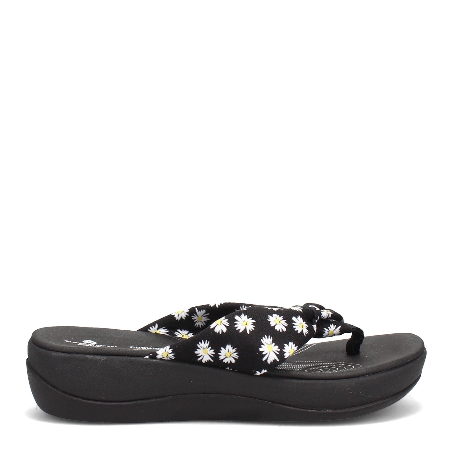 Peltz Shoes Women's Clarks Arla Glison Sandal BLACK FLORAL PRINT 26156957