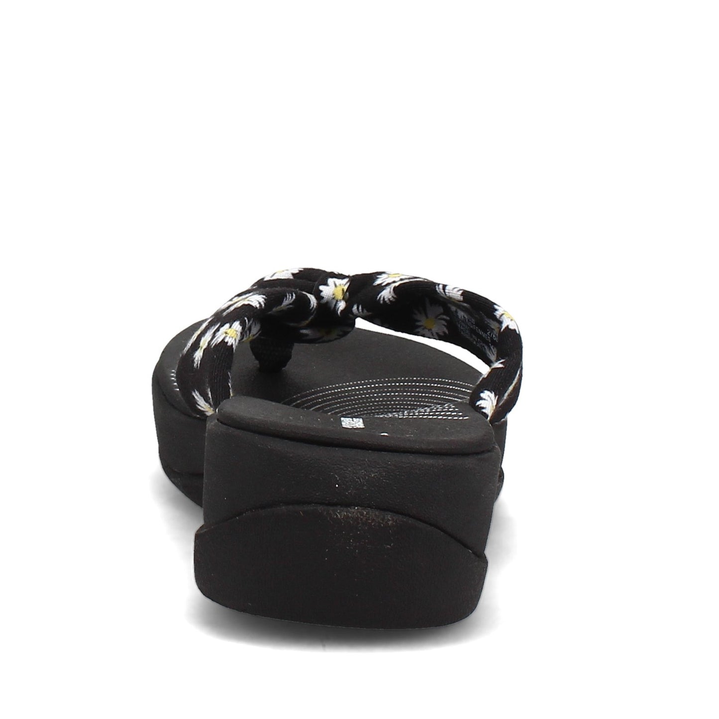 Peltz Shoes Women's Clarks Arla Glison Sandal BLACK FLORAL PRINT 26156957