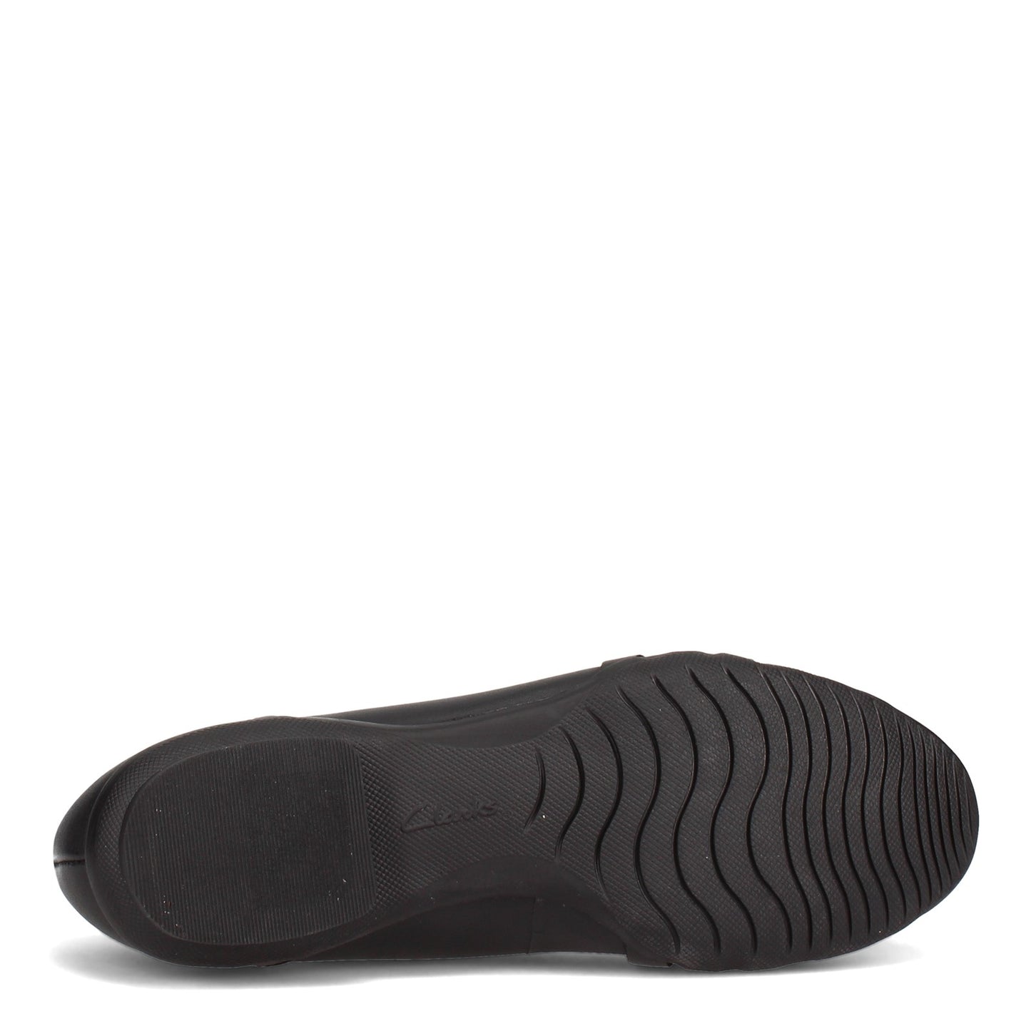 Peltz Shoes Women's Clarks Sara Clover Flat BLACK 26157698