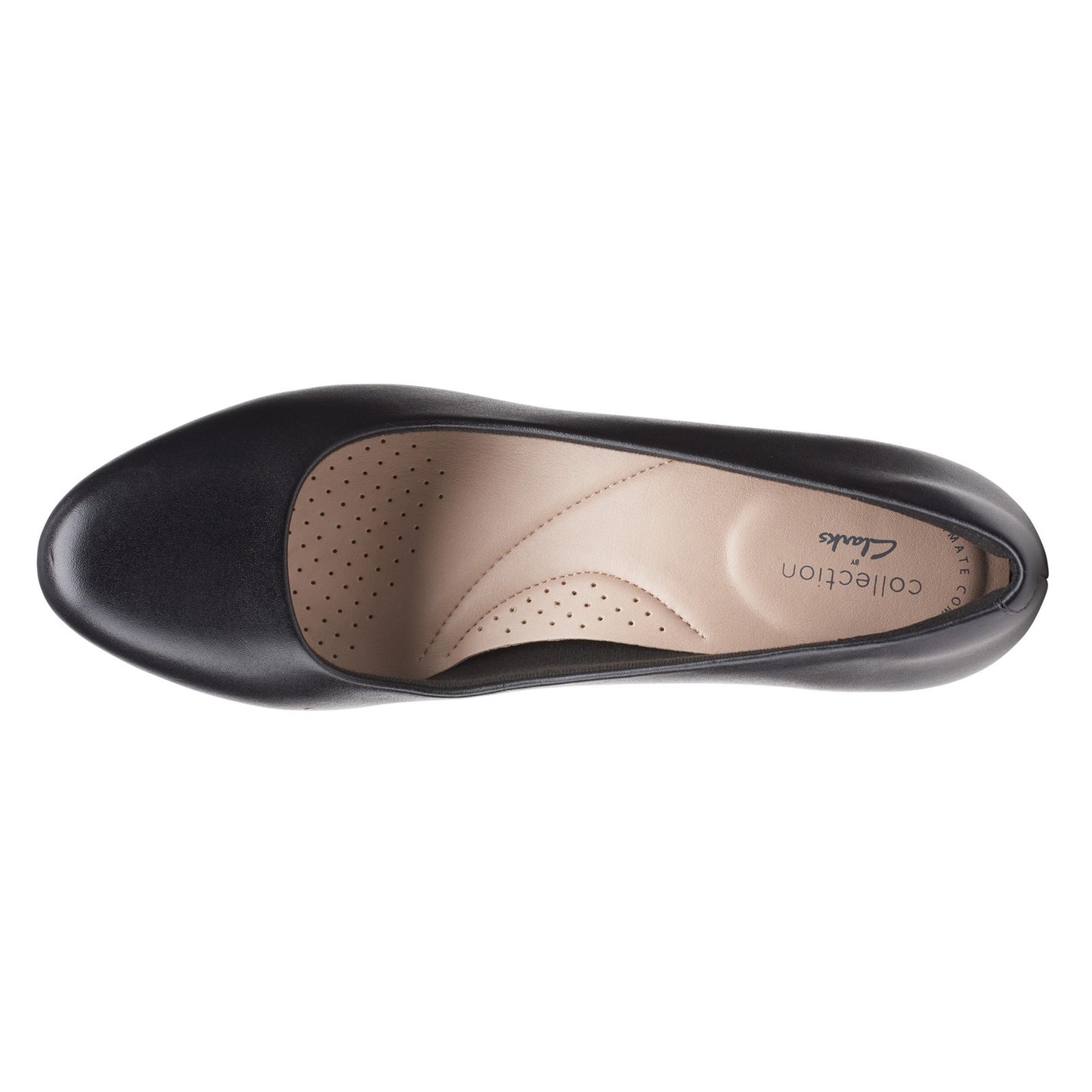 Peltz Shoes Women's Clarks Ambyr Joy Pump BLACK LEATHER 26157764