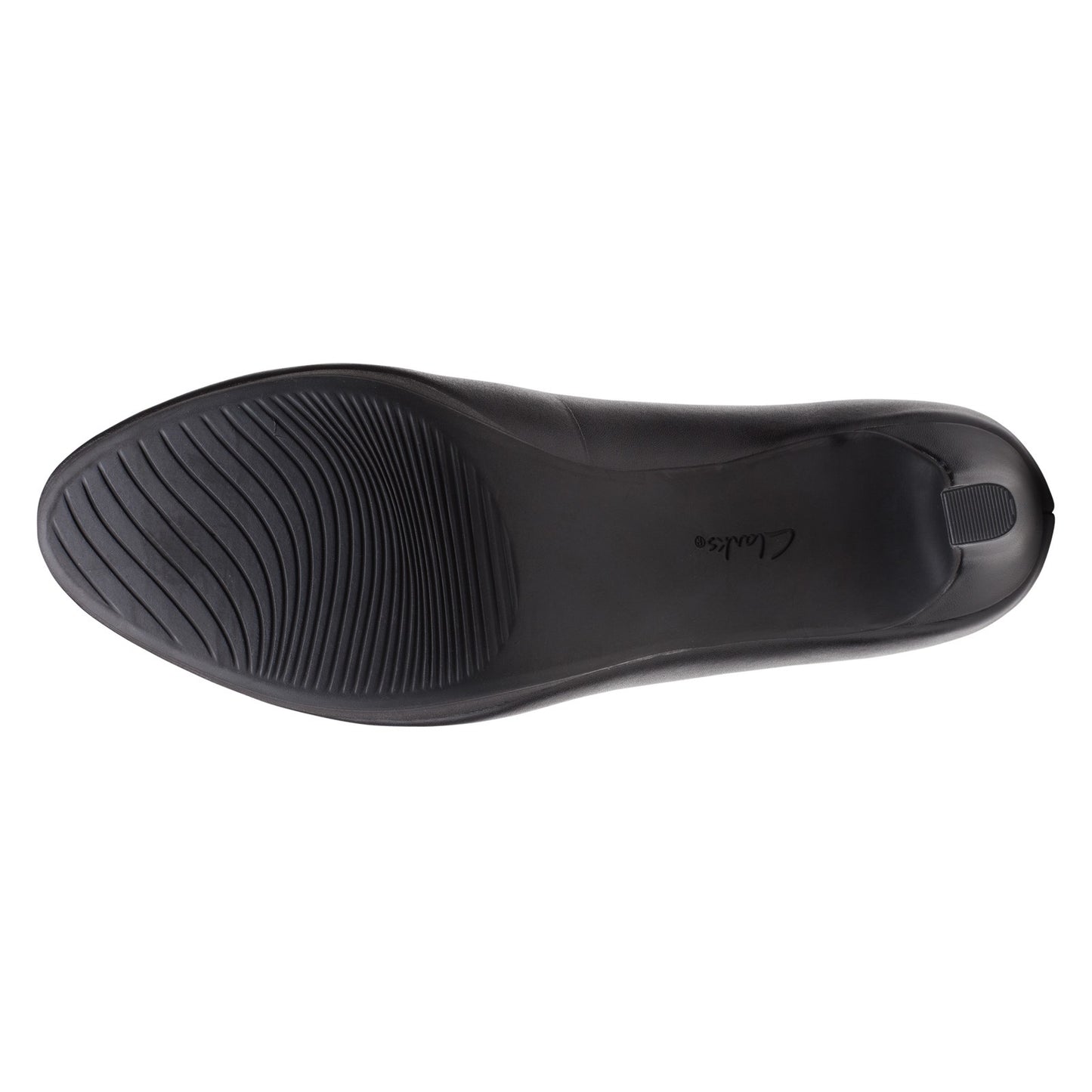 Peltz Shoes Women's Clarks Ambyr Joy Pump BLACK LEATHER 26157764