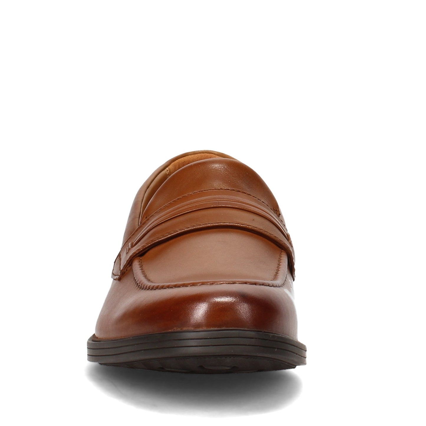Peltz Shoes Men's Clarks Whiddon Loafer DARK TAN 26158004